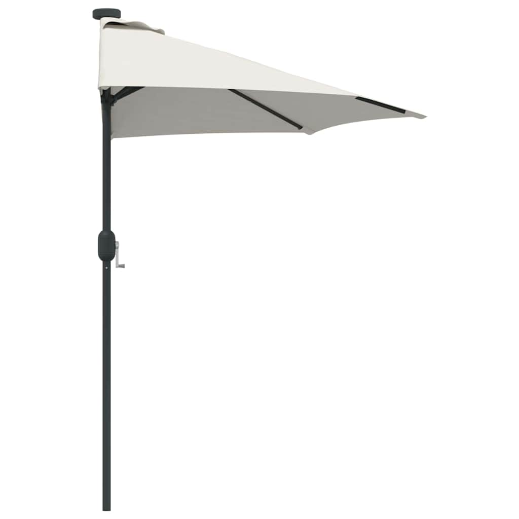 vidaXL Tuinsaal Half Zand 294 x 150 x 224 cm Stof
