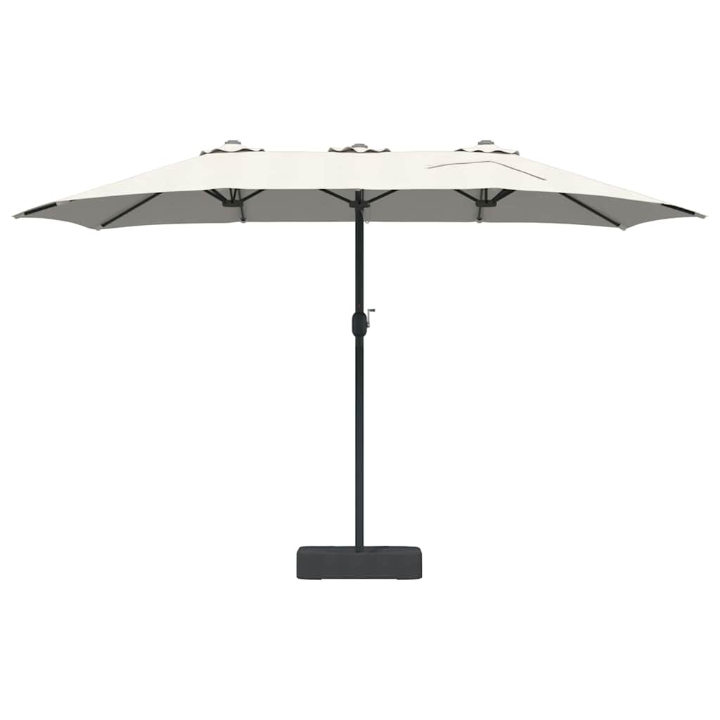 vidaXL Tuinparasol Zand 385 x 209 x 244 cm Stof
