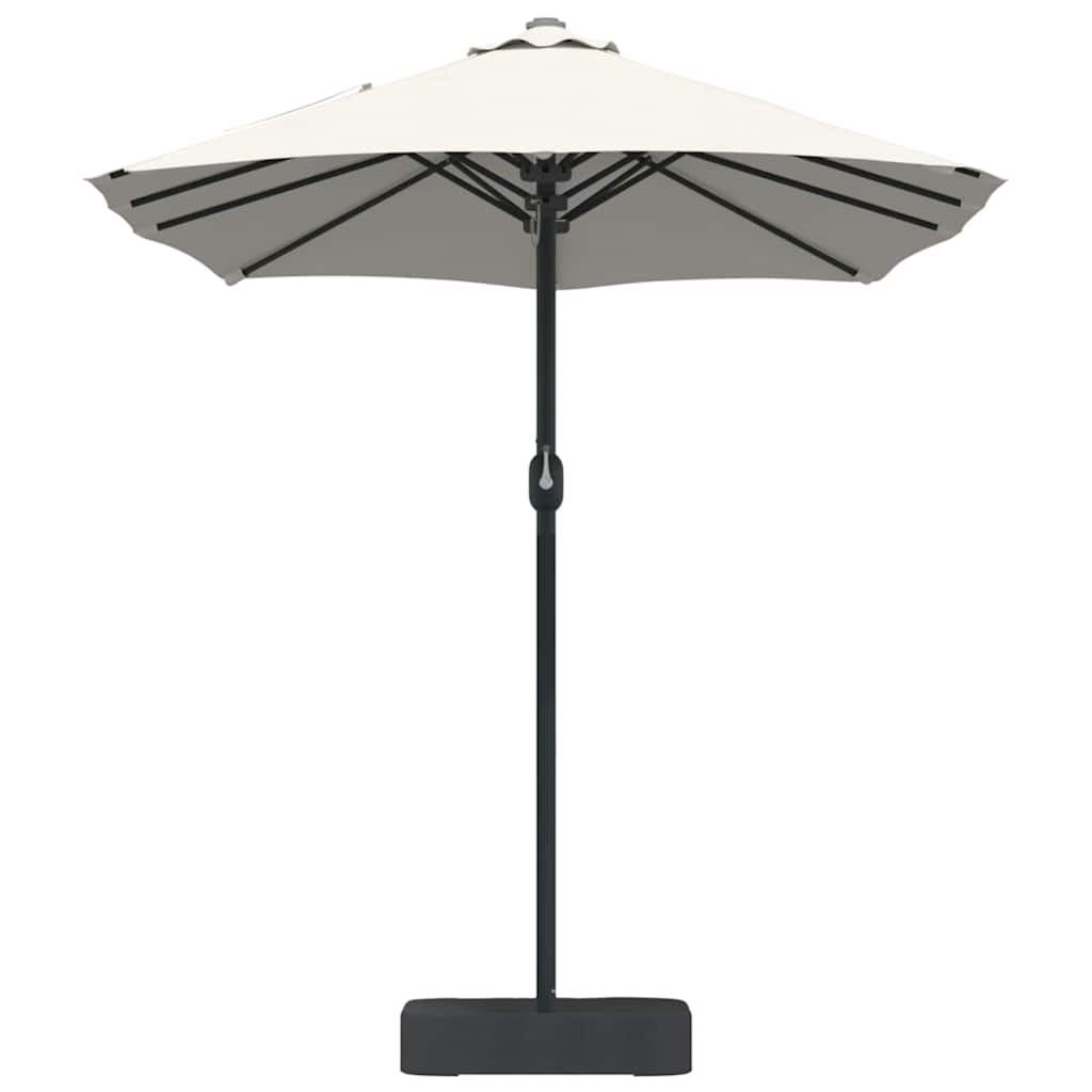 vidaXL Tuinparasol Zand 385 x 209 x 244 cm Stof
