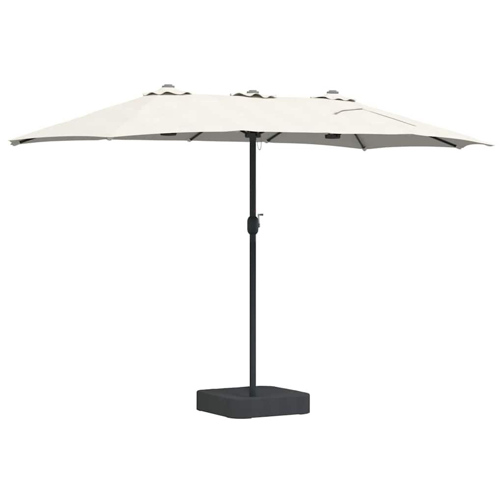 vidaXL Tuinparasol Zand 385 x 209 x 244 cm Stof