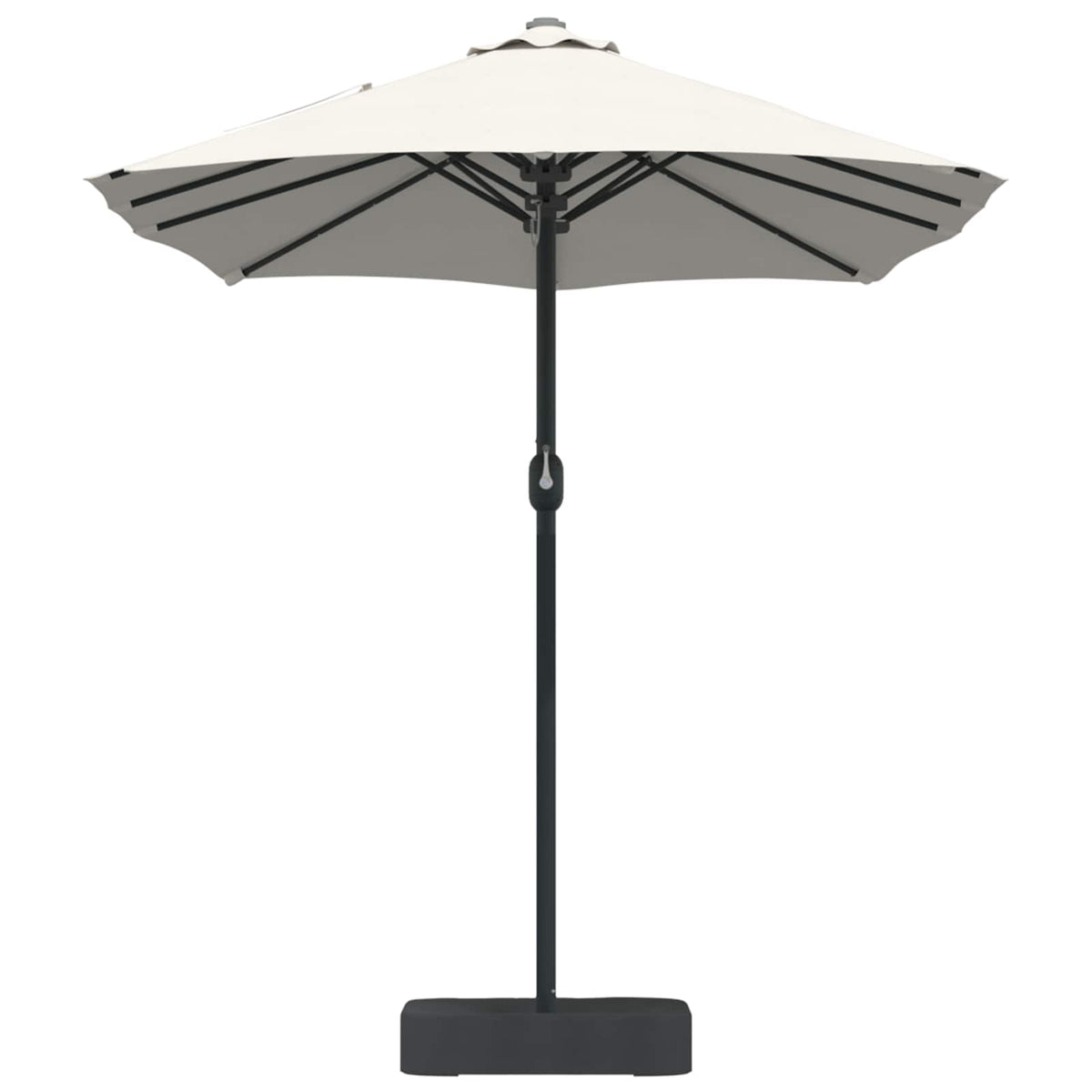vidaXL Tuinparasol Zand 385 x 209 x 244 cm Stof