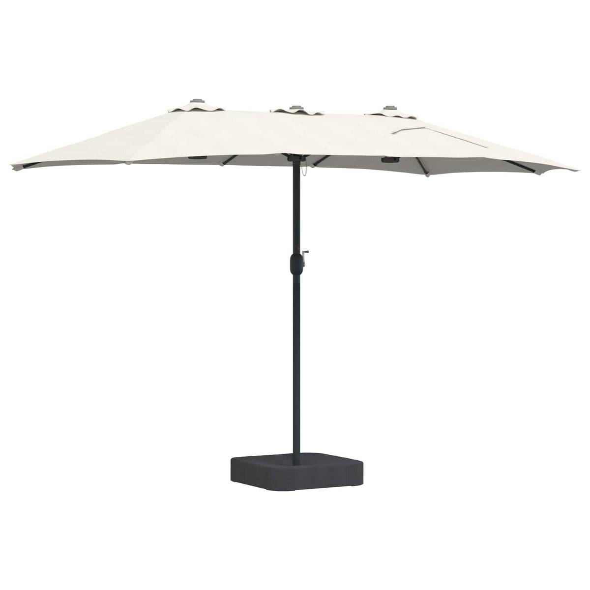 vidaXL Tuinparasol Zand 385 x 209 x 244 cm Stof