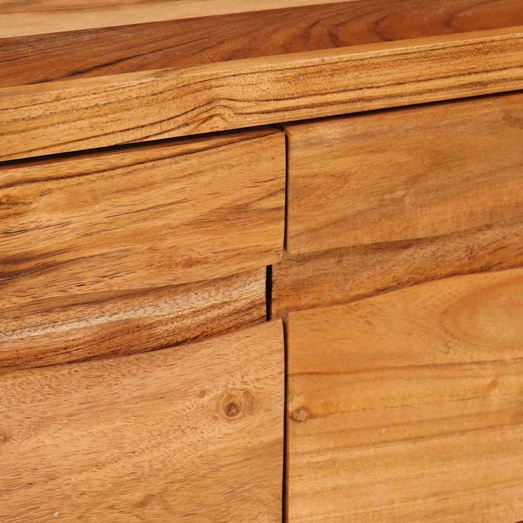vidaXL TV-kast met plank Bruin 110 x 30 x 40 cm Massief Acaciahout