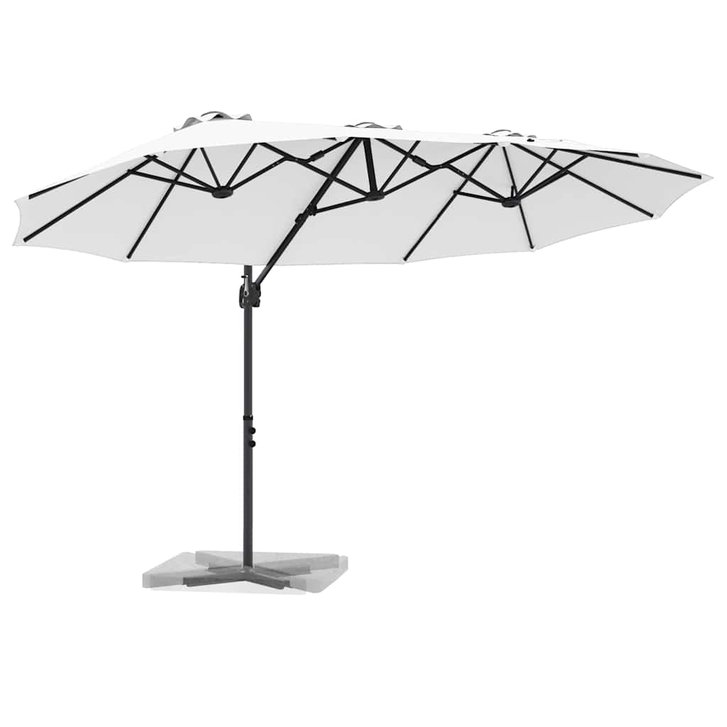 vidaXL Tuin Cantilever Parasol Zand 372 x 198 x 243 cm