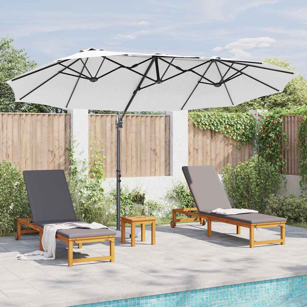 vidaXL Tuin Cantilever Parasol Zand 372 x 198 x 243 cm