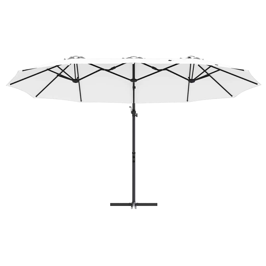 vidaXL Tuin Cantilever Parasol Zand 372 x 198 x 243 cm
