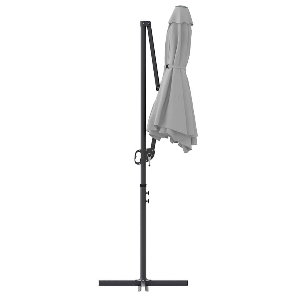 vidaXL Tuin Cantilever Parasol Zand 372 x 198 x 243 cm