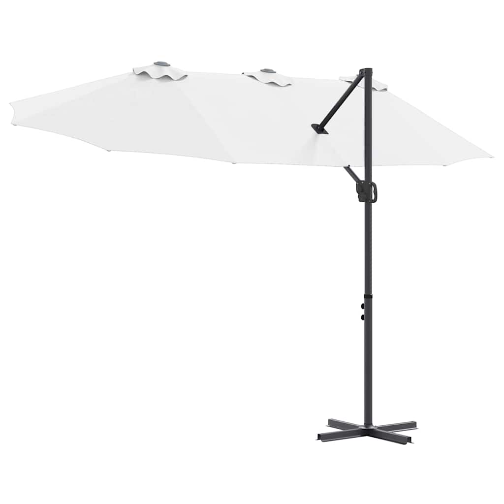 vidaXL Tuin Cantilever Parasol Zand 372 x 198 x 243 cm