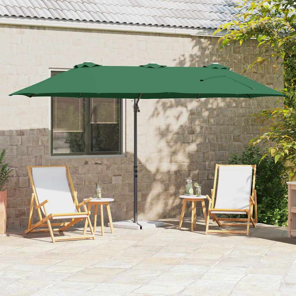 vidaXL Tuin Cantilever Parasol Zand 372 x 198 x 243 cm