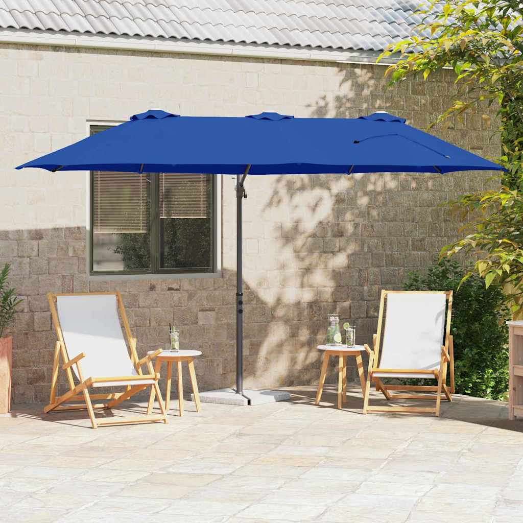 vidaXL Tuin Cantilever Parasol Zand 372 x 198 x 243 cm