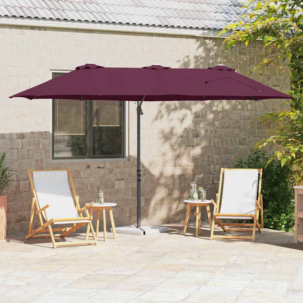 vidaXL Tuin Cantilever Parasol Zand 372 x 198 x 243 cm