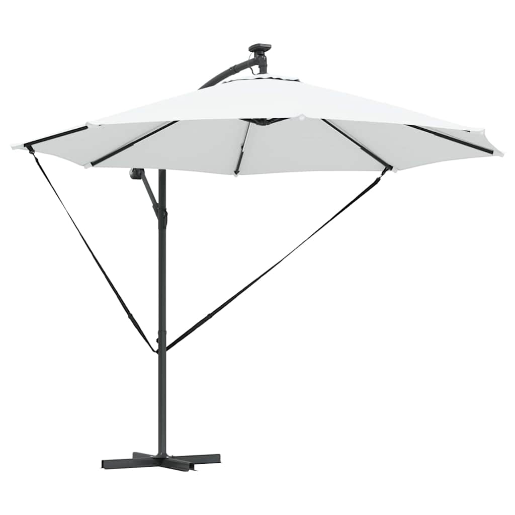 vidaXL Cantilever Banana Parasol Zand 294 x 294 x 248 cm