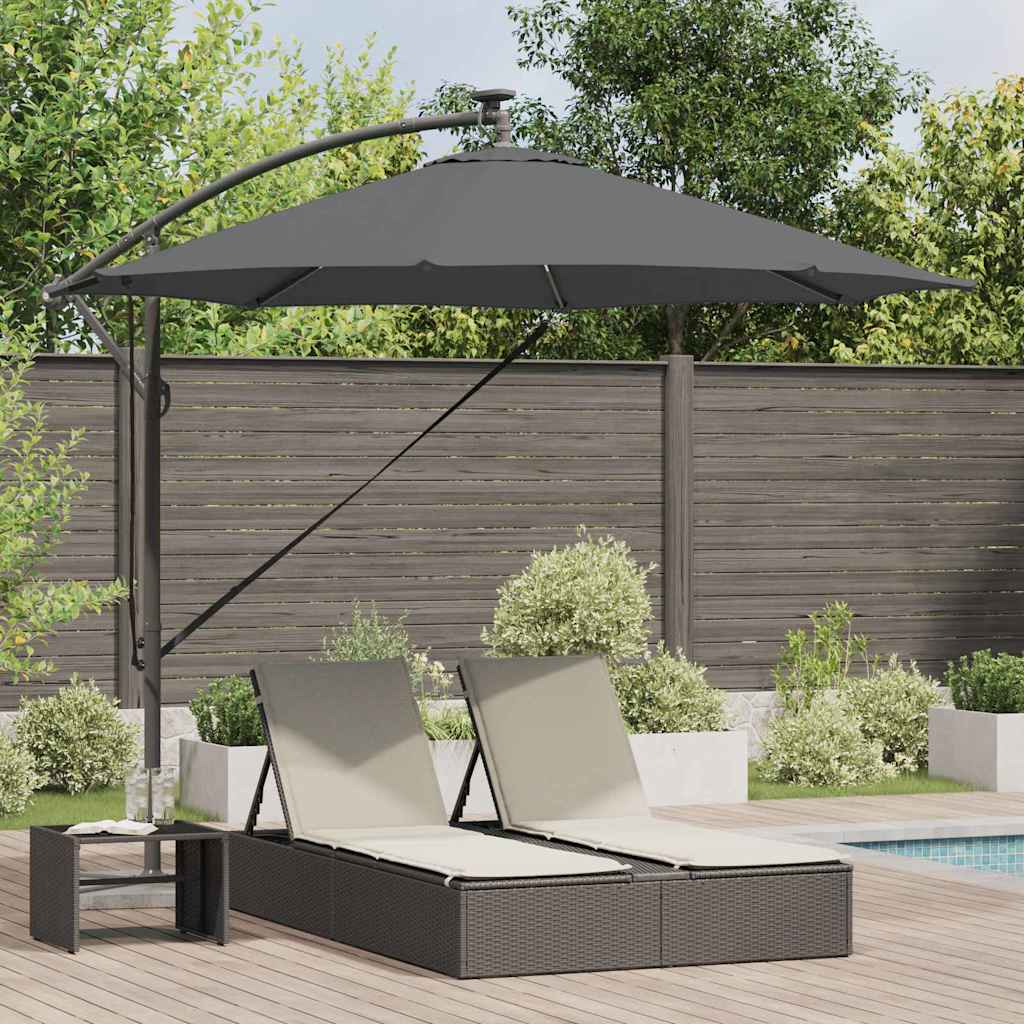 vidaXL Cantilever Banana Parasol Zand 294 x 294 x 248 cm