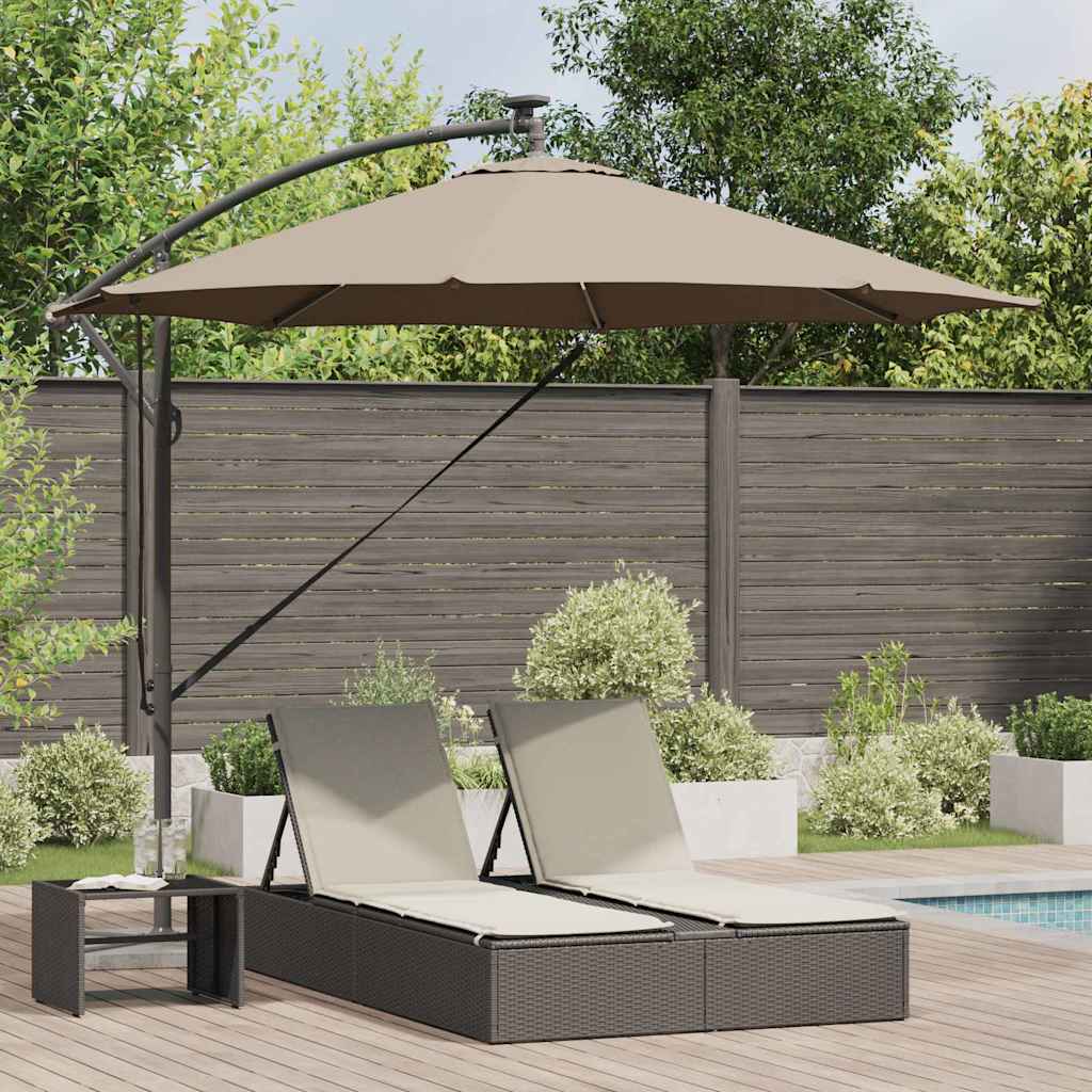 vidaXL Cantilever Banana Parasol Zand 294 x 294 x 248 cm