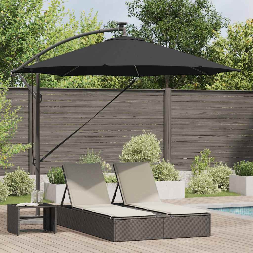 vidaXL Cantilever Banana Parasol Zand 294 x 294 x 248 cm