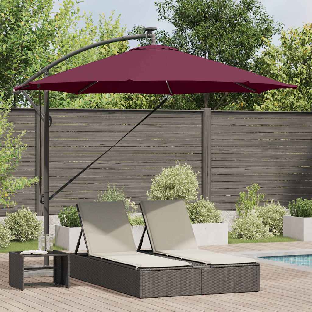 vidaXL Cantilever Banana Parasol Zand 294 x 294 x 248 cm