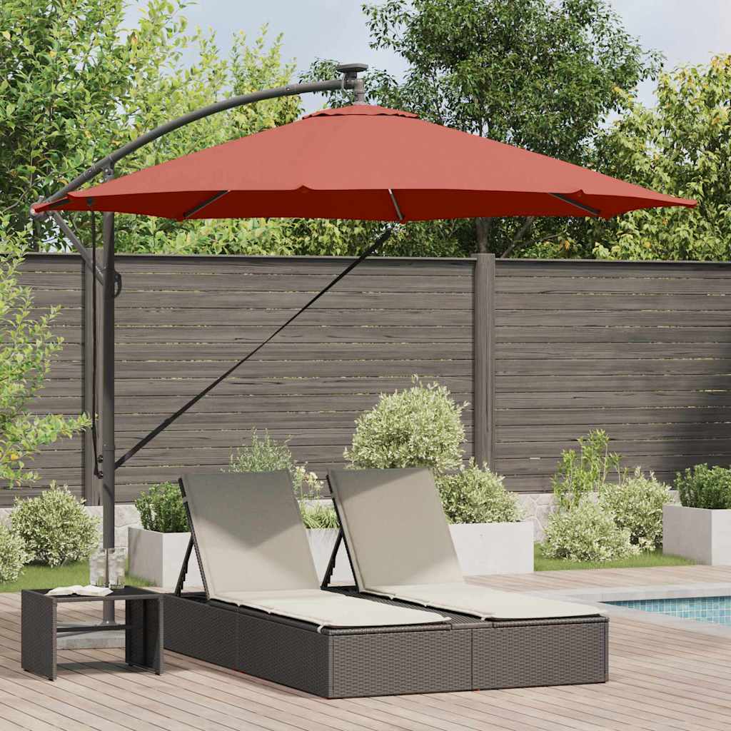 vidaXL Cantilever Banana Parasol Zand 294 x 294 x 248 cm