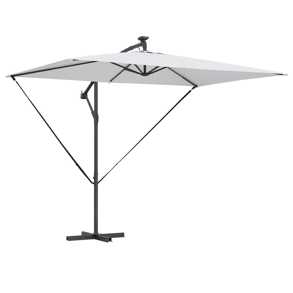 vidaXL Cantilever Banana Parasol Zand 294 x 200 x 254 cm