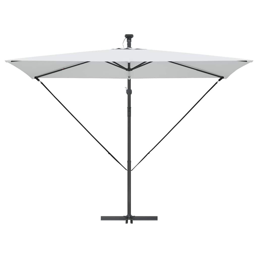 vidaXL Cantilever Banana Parasol Zand 294 x 200 x 254 cm