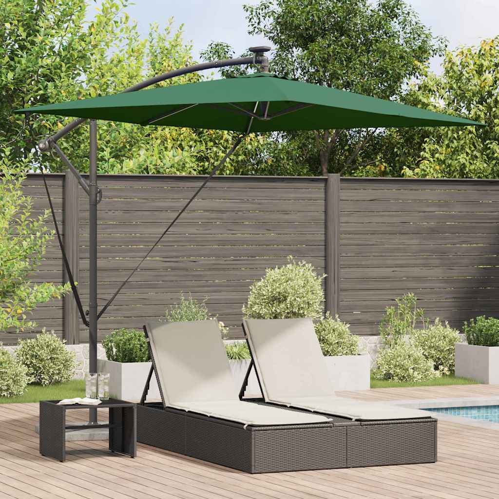 vidaXL Cantilever Banana Parasol Zand 294 x 200 x 254 cm