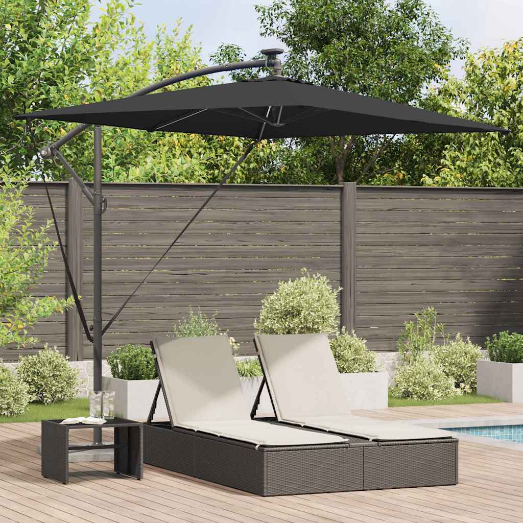 vidaXL Cantilever Banana Parasol Zand 294 x 200 x 254 cm