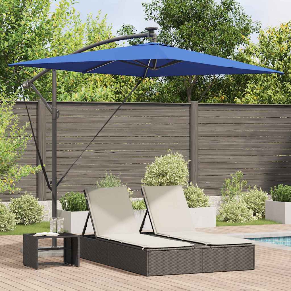 vidaXL Cantilever Banana Parasol Zand 294 x 200 x 254 cm