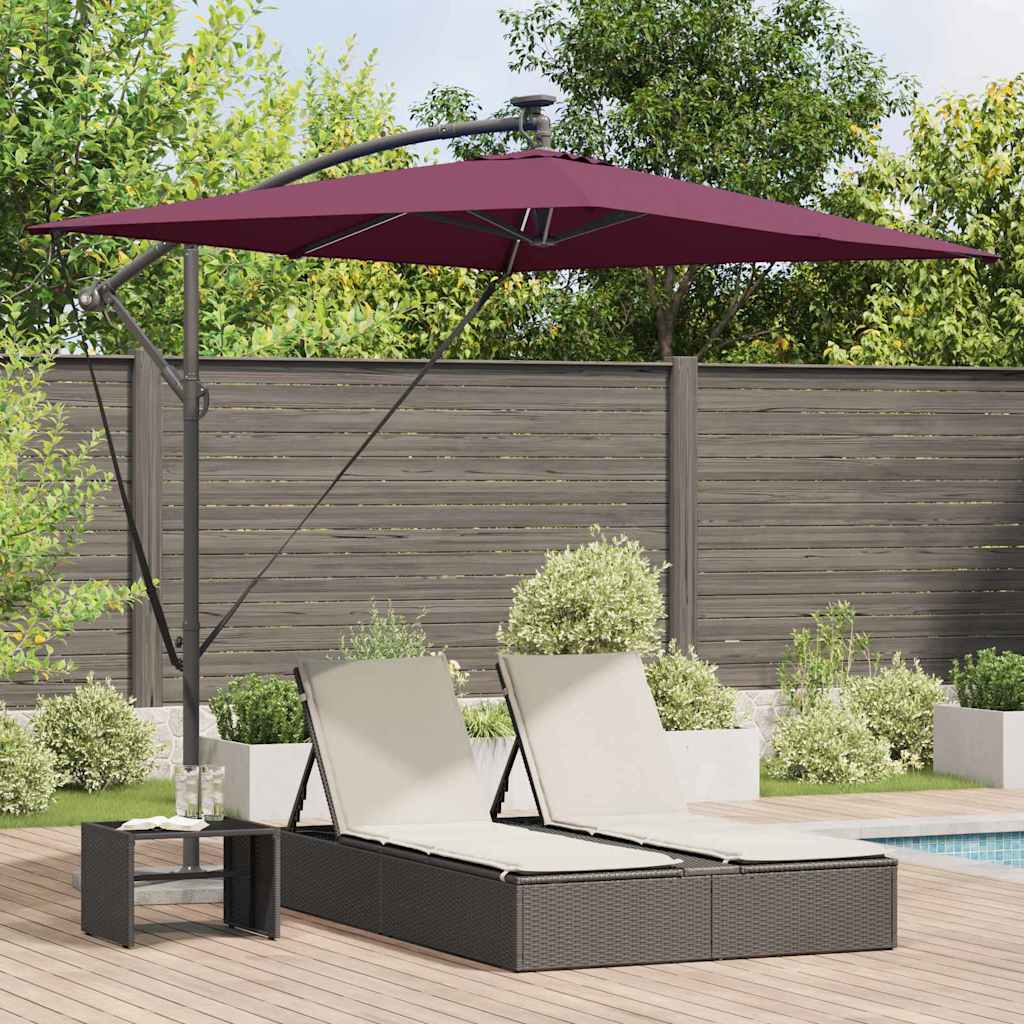 vidaXL Cantilever Banana Parasol Zand 294 x 200 x 254 cm