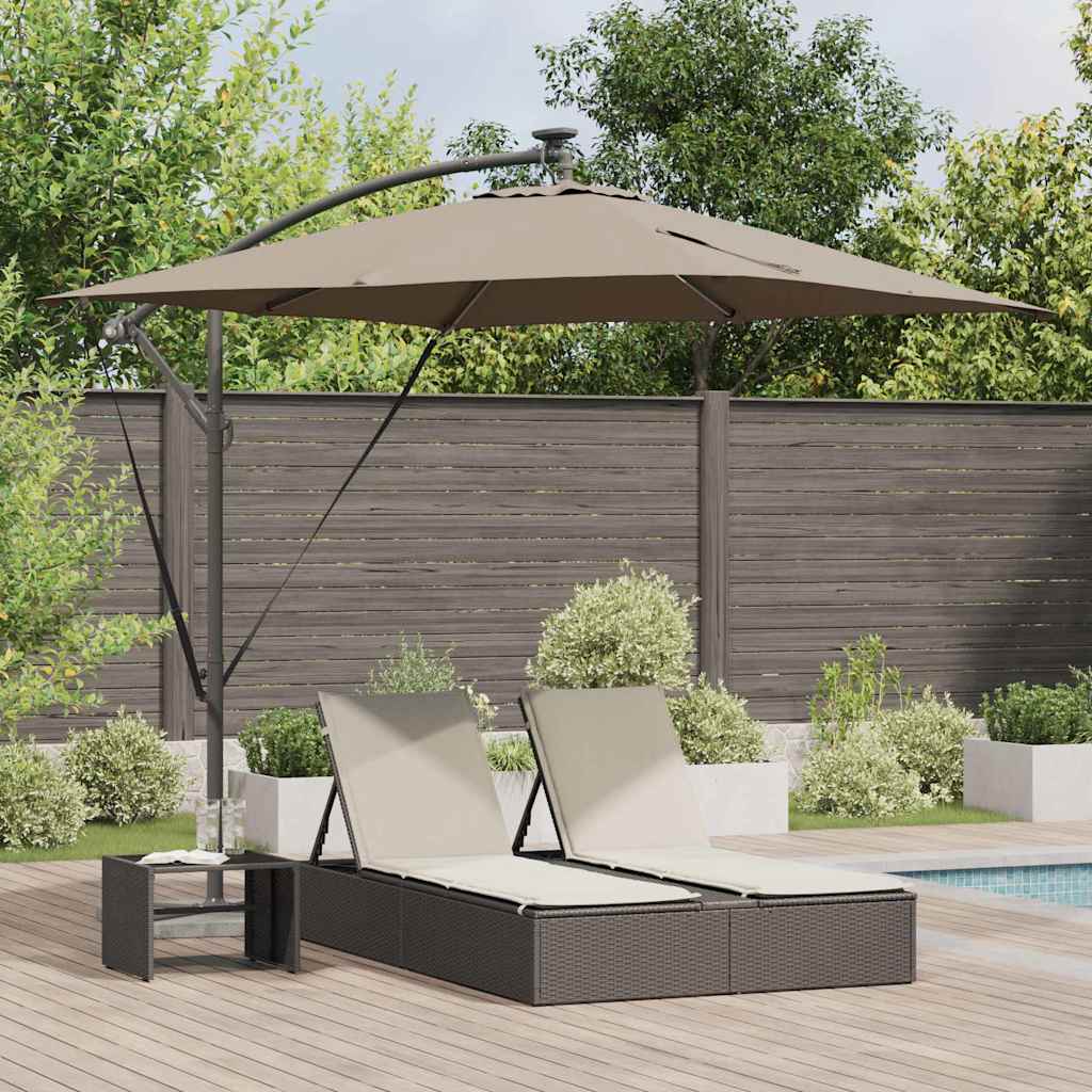 vidaXL Cantilever Banana Parasol Zand 249 x 249 x 250 cm