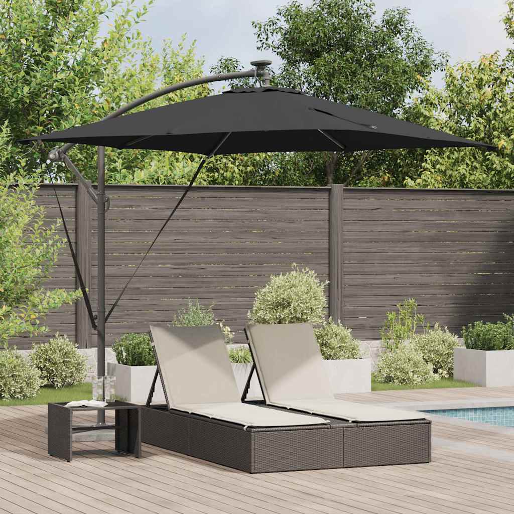 vidaXL Cantilever Banana Parasol Zand 249 x 249 x 250 cm