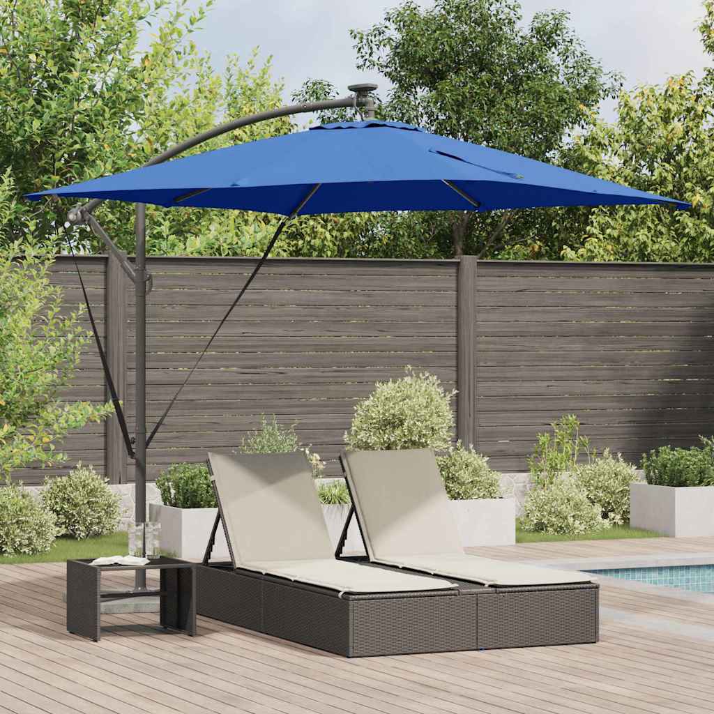 vidaXL Cantilever Banana Parasol Zand 249 x 249 x 250 cm