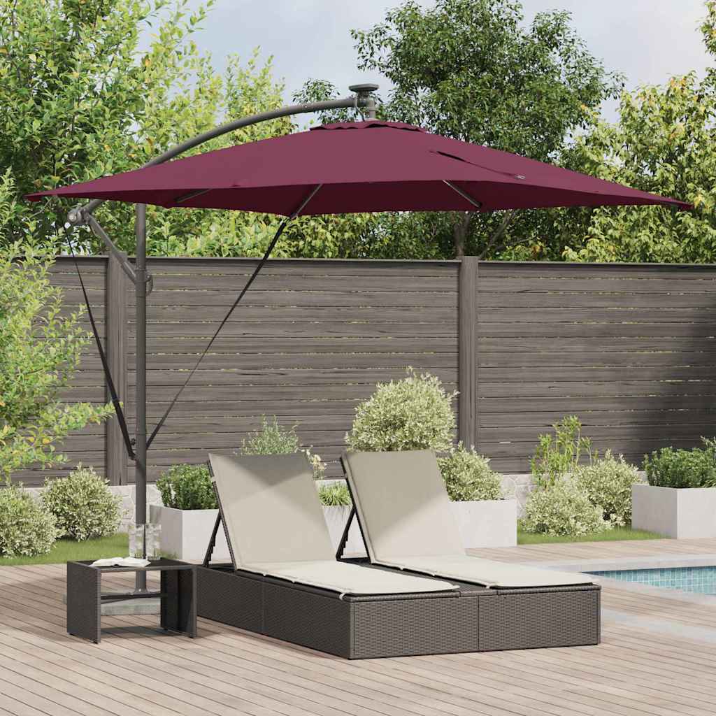 vidaXL Cantilever Banana Parasol Zand 249 x 249 x 250 cm