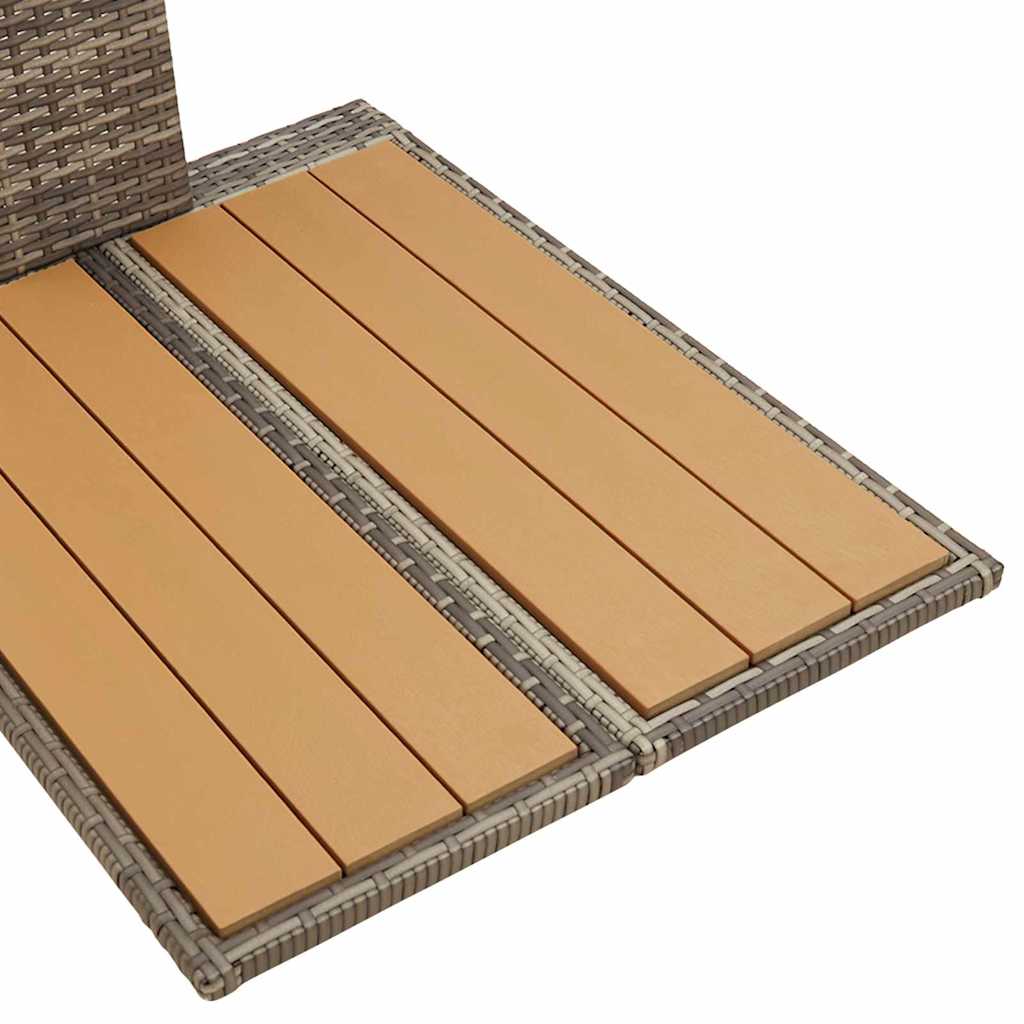 vidaXL Tuin Douche Grijs 60 x 80 x 214 cm Poly riet