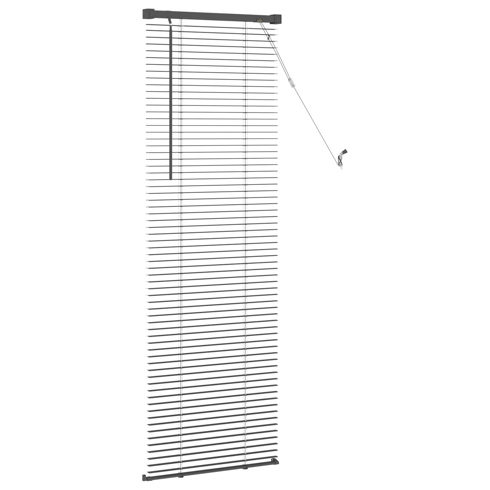 vidaXL Venetiaanse Blind Verstelbaar Zilvergrijs 150 x 40 cm PVC