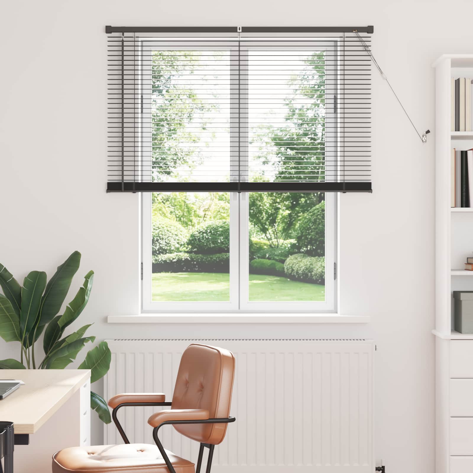 vidaXL Venetiaanse Blind Verstelbaar Zilvergrijs 150 x 40 cm PVC