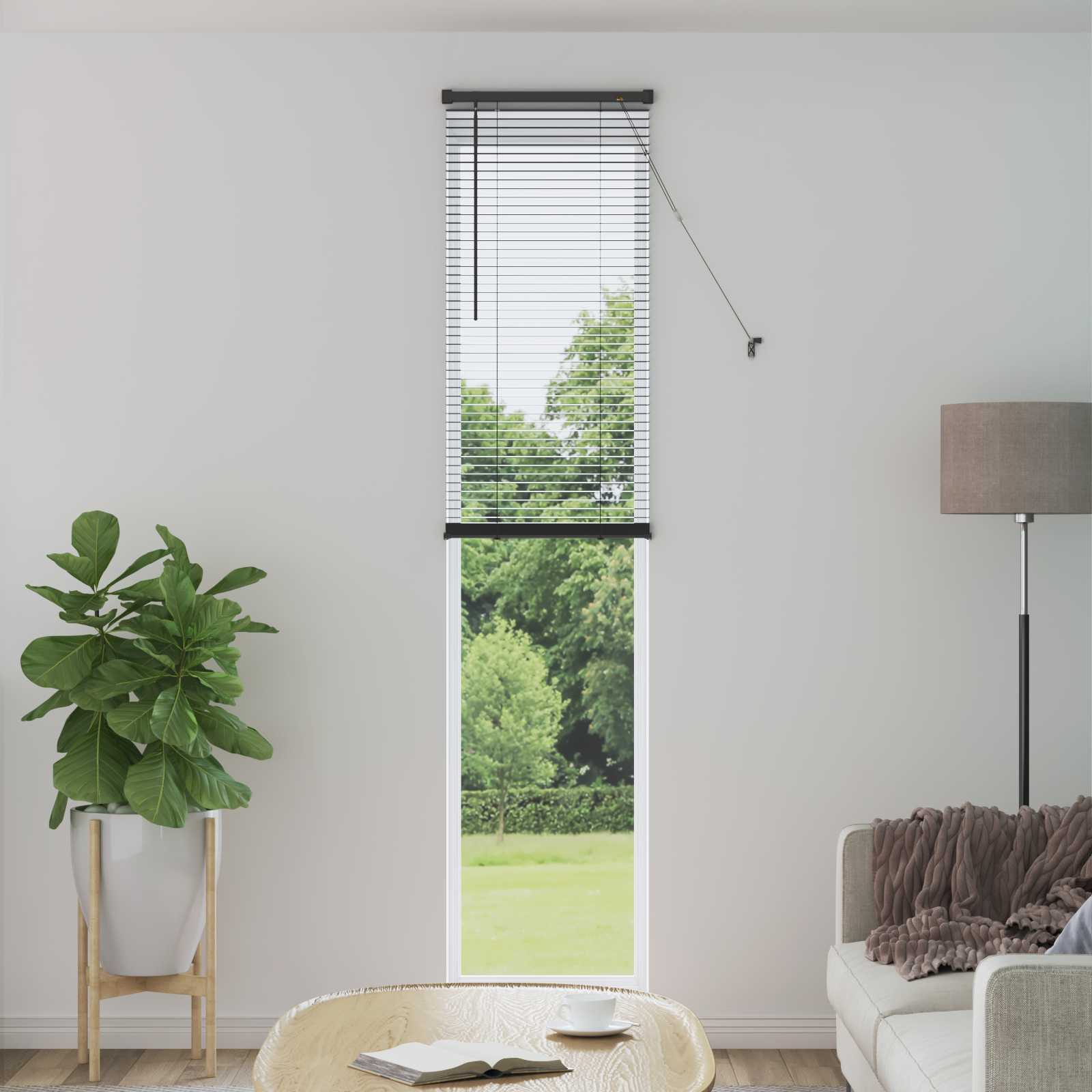 vidaXL Venetiaanse Blind Verstelbaar Zilvergrijs 150 x 40 cm PVC