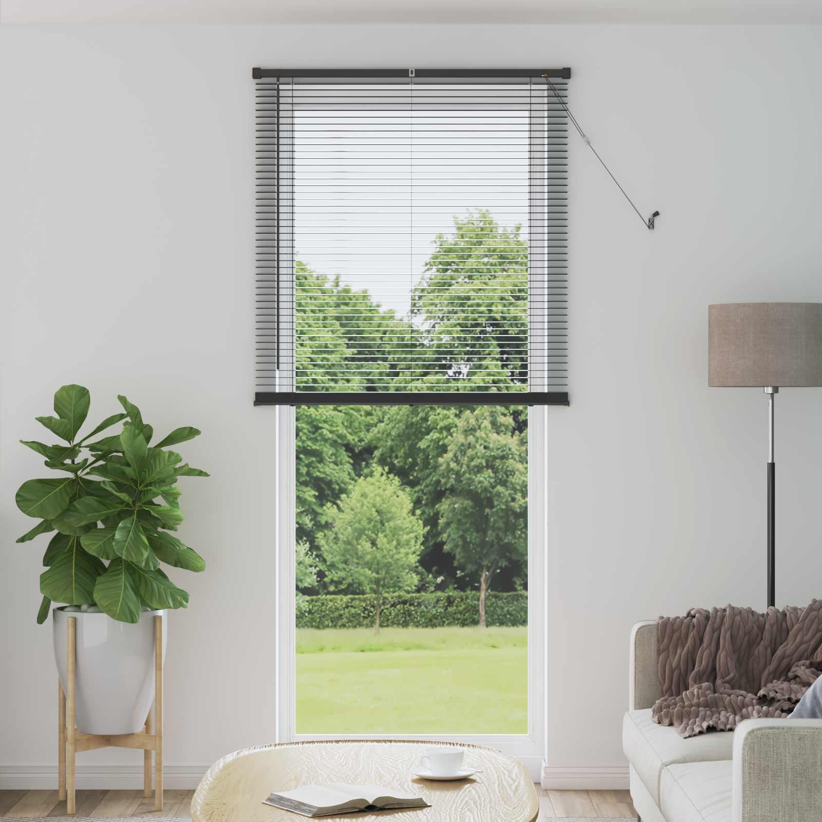vidaXL Venetiaanse Blind Verstelbaar Zilvergrijs 150 x 40 cm PVC