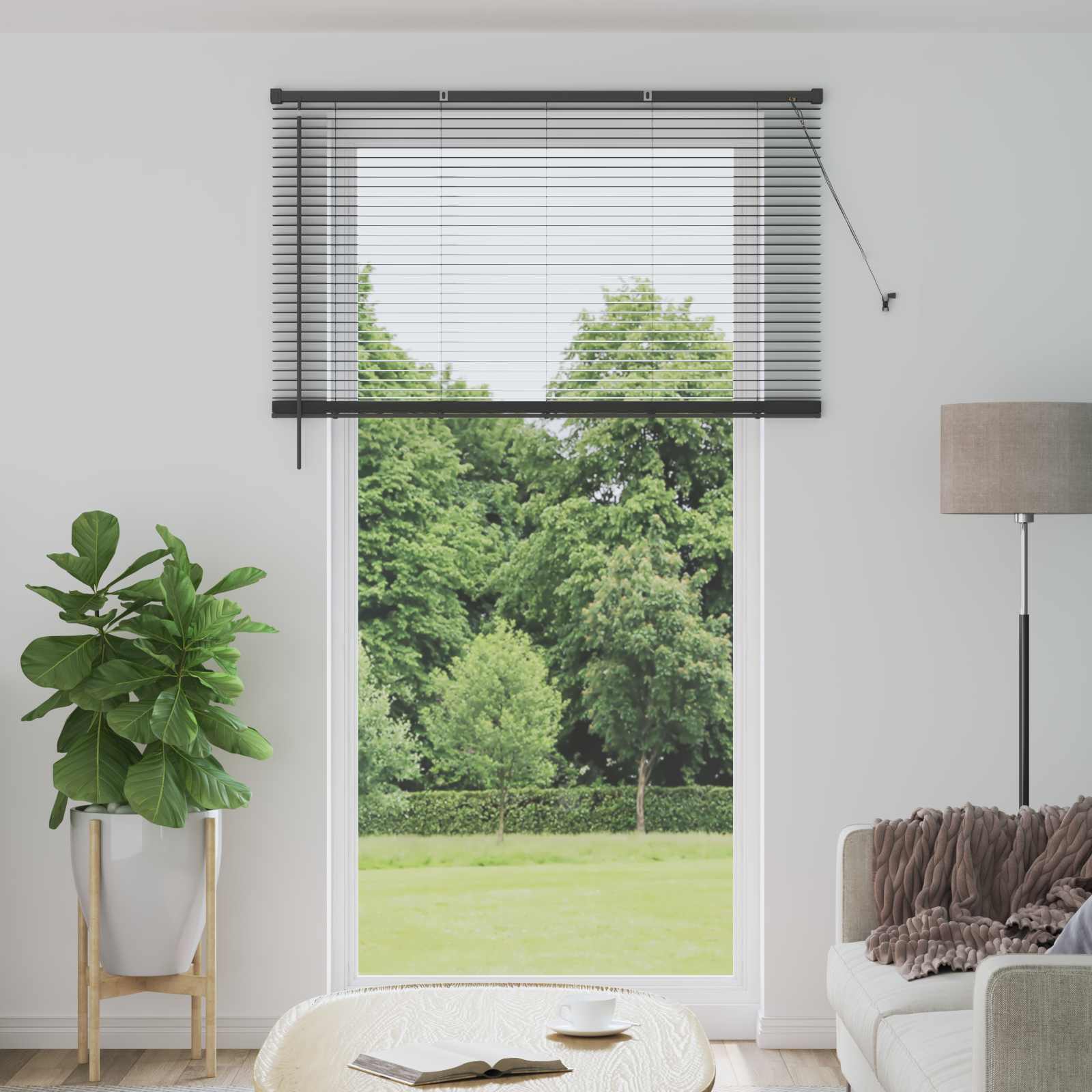 vidaXL Venetiaanse Blind Verstelbaar Zilvergrijs 150 x 40 cm PVC
