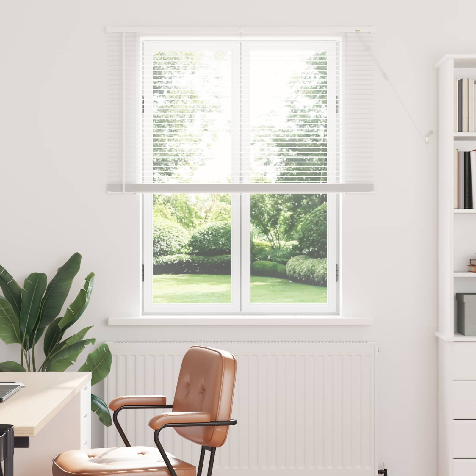 vidaXL Venetiaanse Blind Verstelbaar Zilvergrijs 150 x 40 cm PVC