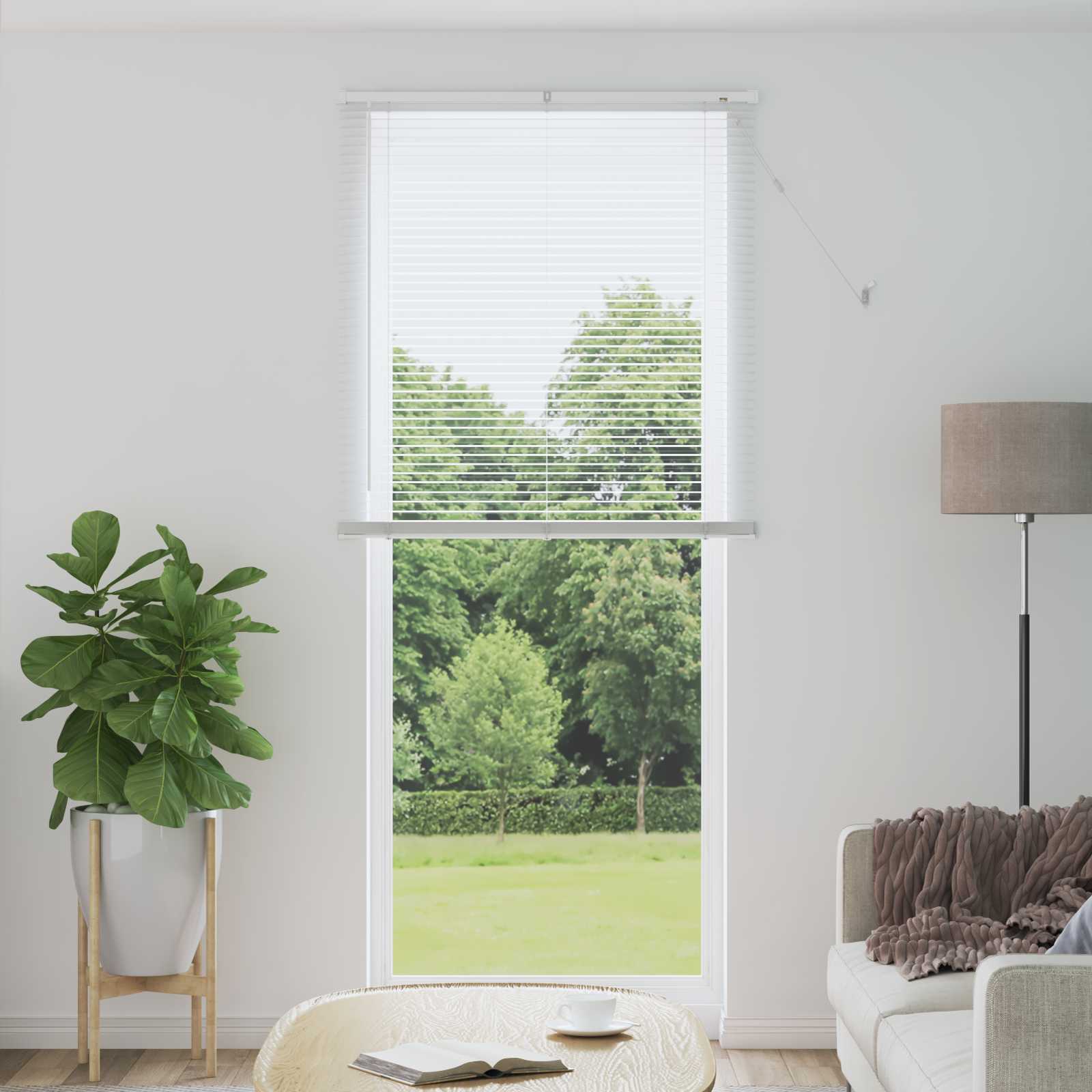 vidaXL Venetiaanse Blind Verstelbaar Zilvergrijs 150 x 40 cm PVC