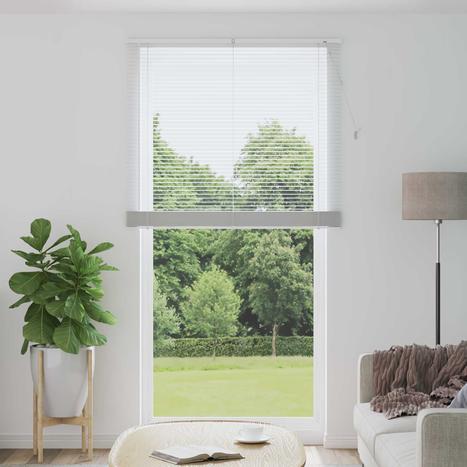vidaXL Venetiaanse Blind Verstelbaar Zilvergrijs 150 x 40 cm PVC