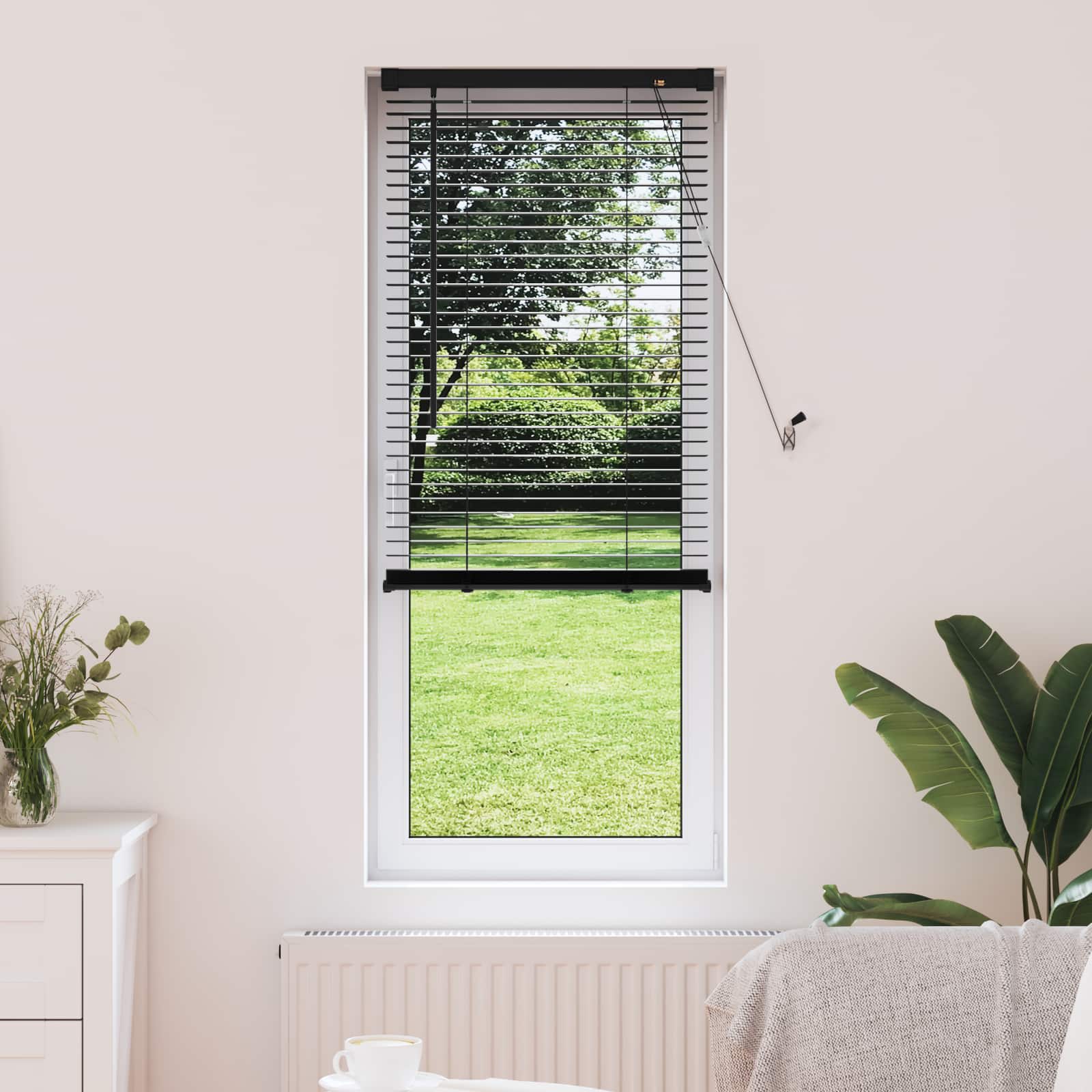 vidaXL Venetiaanse Blind Verstelbaar Zilvergrijs 150 x 40 cm PVC