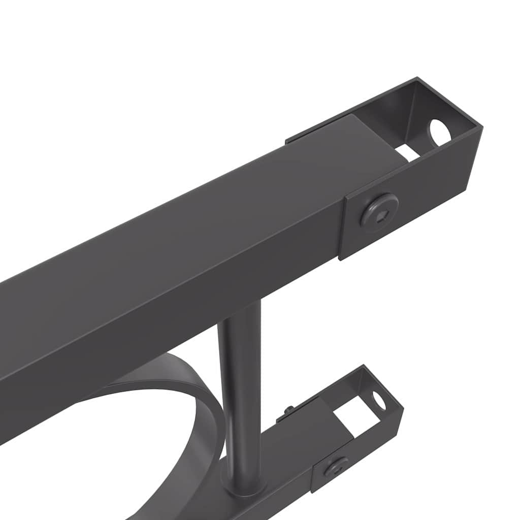 vidaXL Schuttingpaneel 1,7x1 m staal zwart