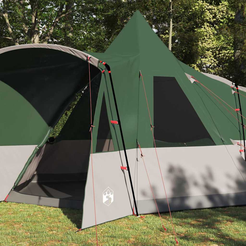 vidaXL Teepee Tent met dak met opslag Groen 720 x 465 x 295 cm