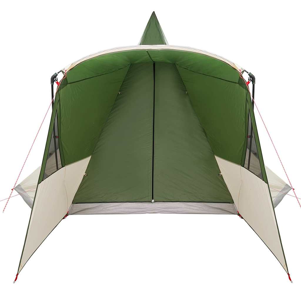 vidaXL Teepee Tent met dak met opslag Groen 720 x 465 x 295 cm