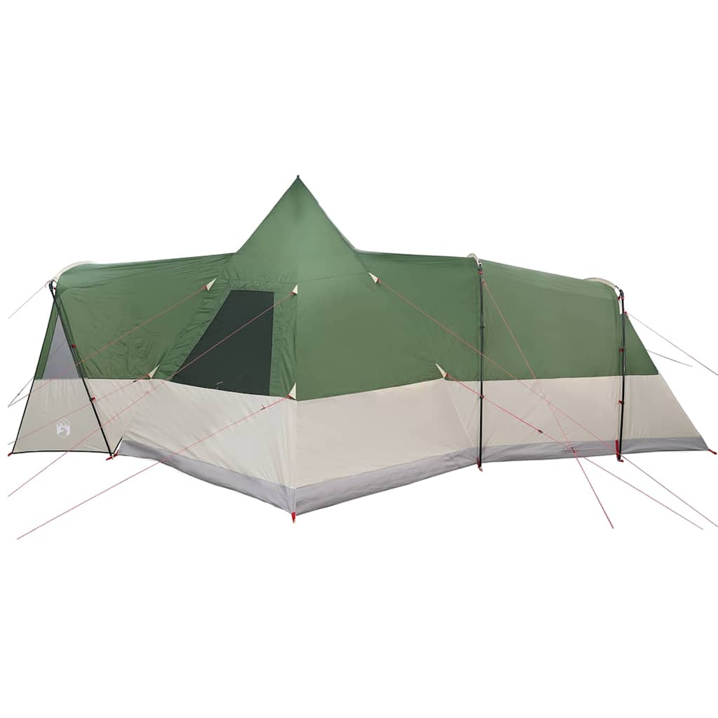 vidaXL Teepee Tent met dak met opslag Groen 720 x 465 x 295 cm