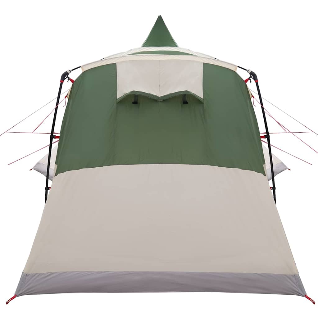 vidaXL Teepee Tent met dak met opslag Groen 720 x 465 x 295 cm