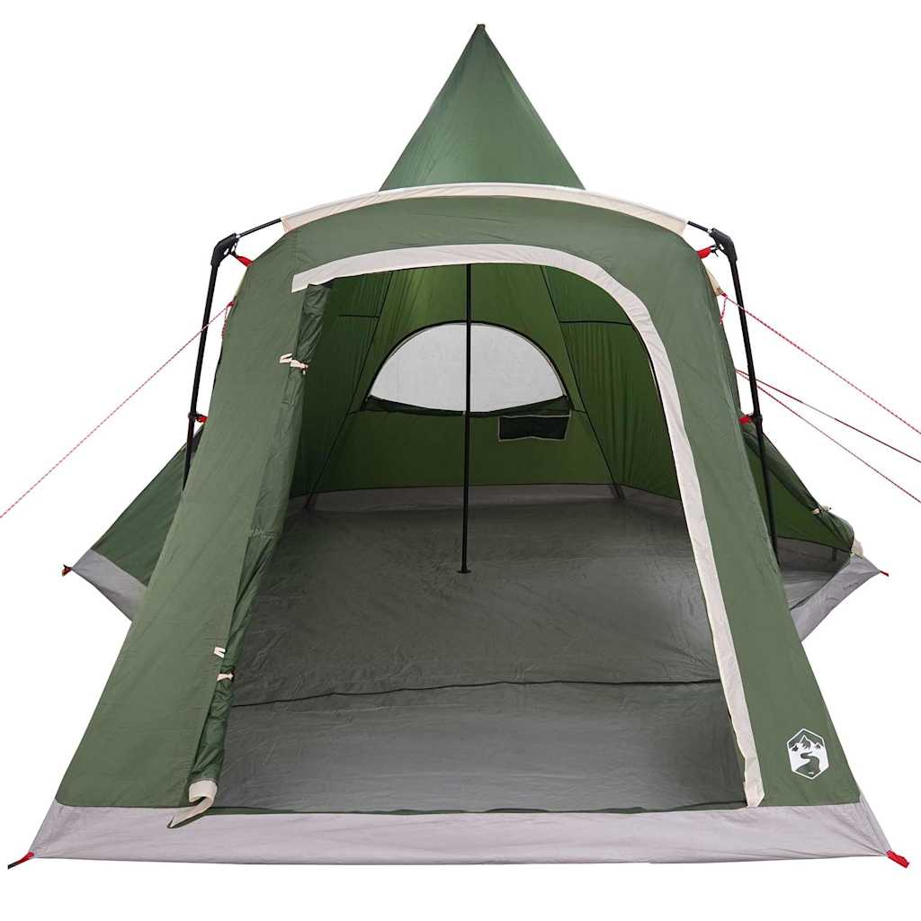 vidaXL Teepee Tent met dak met opslag Groen 545 x 450 x 295 cm