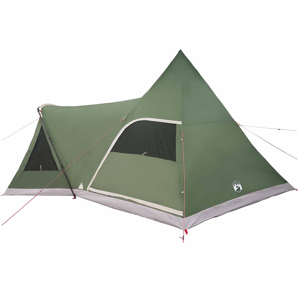 vidaXL Teepee Tent met dak met opslag Groen 545 x 450 x 295 cm