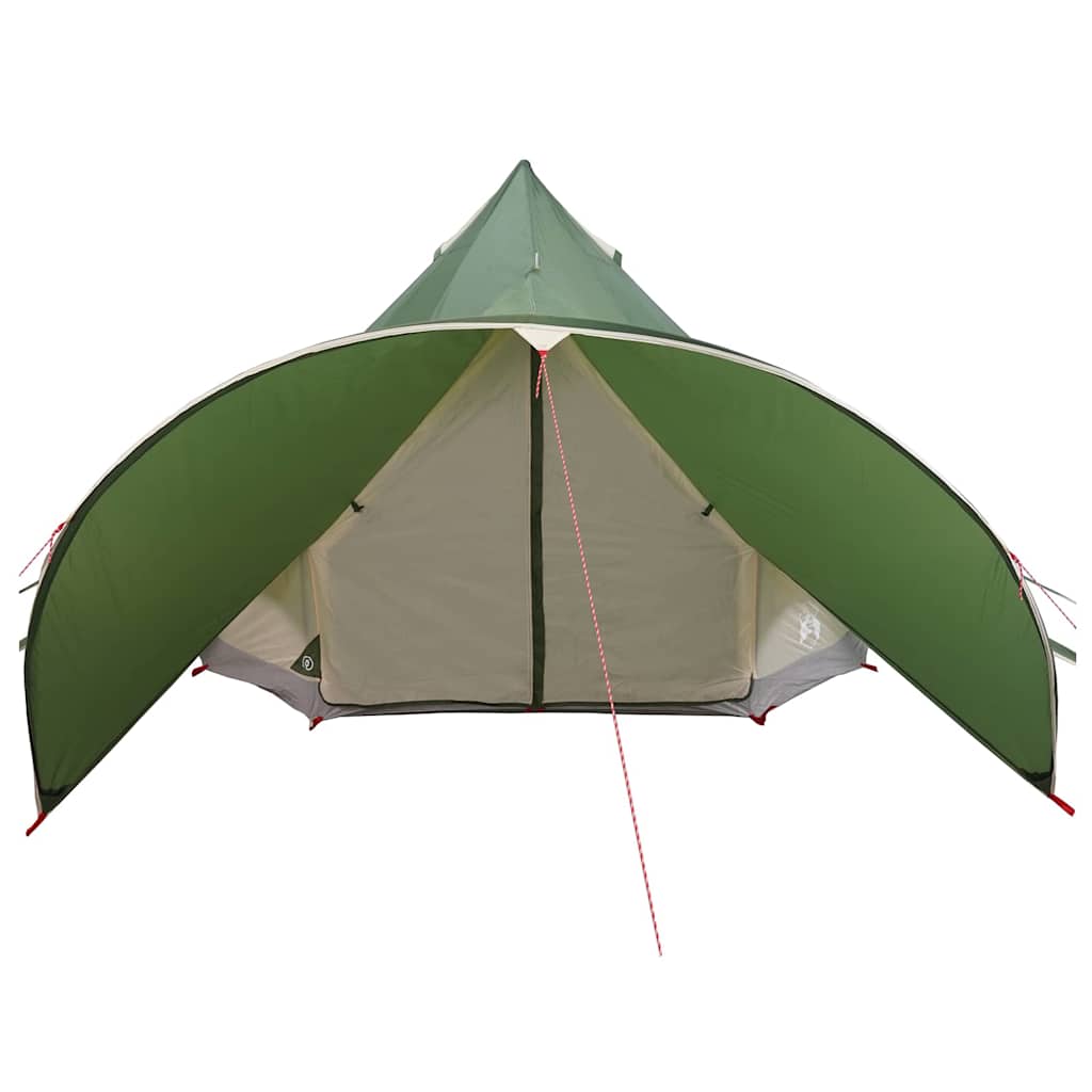 vidaXL Teepee Tent met dak Groen en Grijs 600 x 600 x 347 cm
