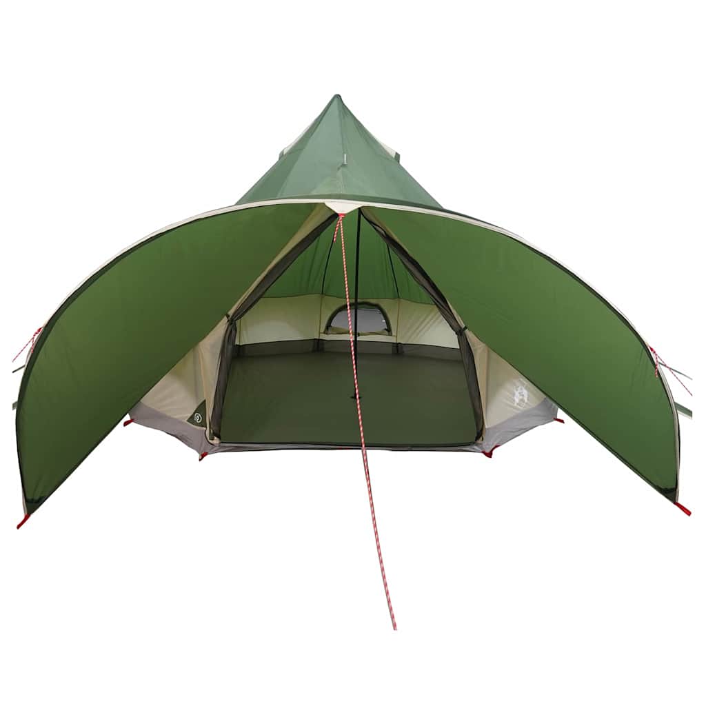 vidaXL Teepee Tent met dak Groen en Grijs 600 x 600 x 347 cm